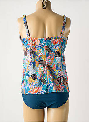 Tankini bretelles élastiquées ajustables bleu SUNMARIN femme