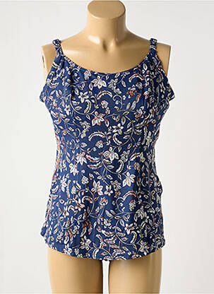 Tankini imprimé fantaisie bleu OLYMPIA femme