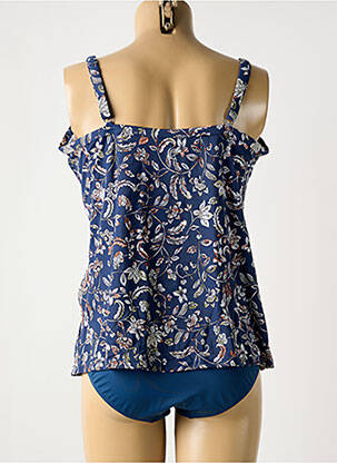 Tankini imprimé fantaisie bleu OLYMPIA femme
