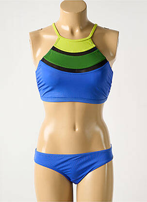 Maillot de bain 2 pièces stretch brassieres bleu SUNFLAIR femme