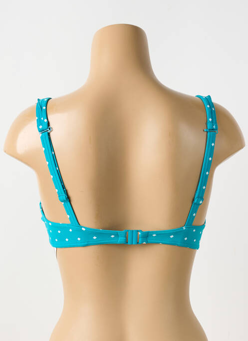 Haut de maillot de bain stretch haut triangles bleu FREYA femme