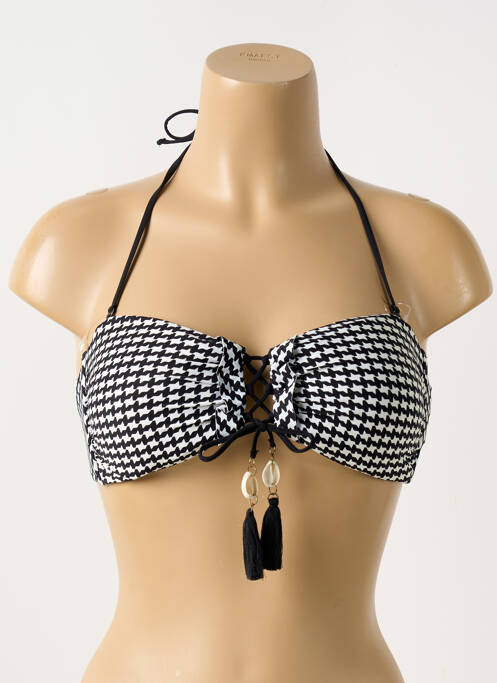 Haut de maillot de bain stretch haut bandeau bleu WATERCULT femme
