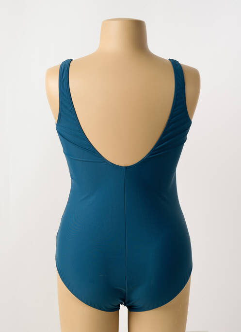 Maillot de bain 1 pièce stretch bleu SUNMARIN femme