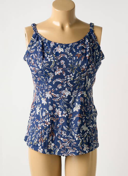 Tankini imprimé fantaisie bleu OLYMPIA femme