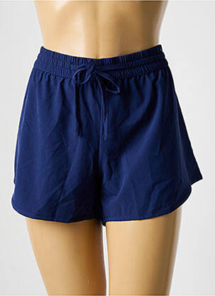 Bas de maillot de bain fermeture liens à nouer short bleu fonce OLYMPIA femme