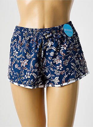Bas de maillot de bain imprimé fantaisie short bleu OLYMPIA femme