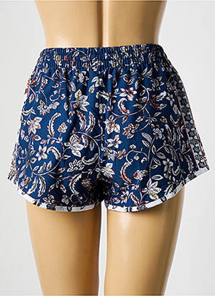 Bas de maillot de bain imprimé fantaisie short bleu OLYMPIA femme