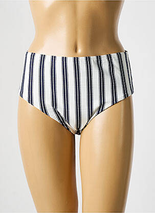 Bas de maillot de bain tissage satiné culotte bleu PRIMADONNA femme