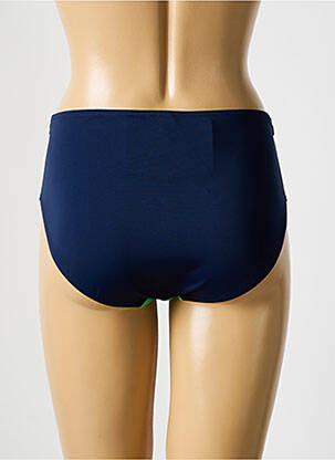 Bas de maillot de bain effet matière satinée culotte bleu SUNFLAIR femme