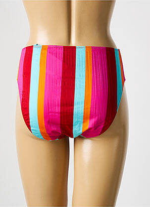 Bas de maillot de bain effet matière satinée culotte rose MARIE JO femme