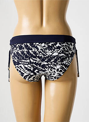 Bas de maillot de bain imprimé fantaisie culotte bleu LIDEA femme