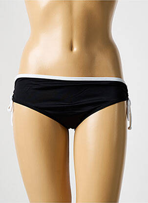 Bas de maillot de bain tissage satiné culotte noir OLYMPIA femme