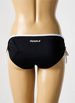 Bas de maillot de bain tissage satiné culotte noir OLYMPIA femme