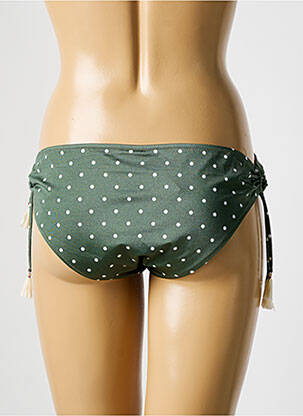 Bas de maillot de bain effet matière satinée culotte vert WATERCULT femme