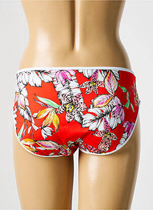 Bas de maillot de bain imprimé fleurs culotte rouge FREYA femme