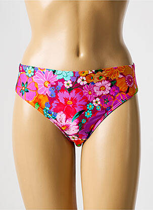 Bas de maillot de bain imprimé fleurs culotte rose PRIMADONNA femme
