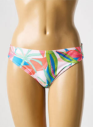 Bas de maillot de bain imprimé fleurs culotte blanc MARIE JO femme