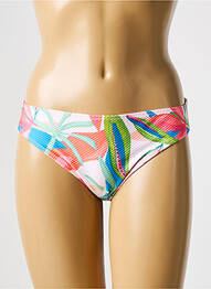 Bas de maillot de bain imprimé fleurs culotte blanc MARIE JO femme