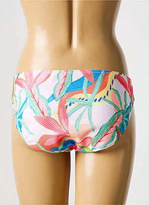 Bas de maillot de bain imprimé fleurs culotte blanc MARIE JO femme