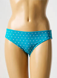 Bas de maillot de bain tissage satiné culotte bleu FREYA femme