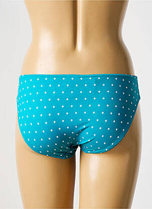 Bas de maillot de bain tissage satiné culotte bleu FREYA femme