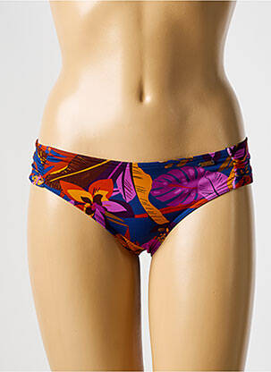 Bas de maillot de bain imprimé fleurs culotte violet LIVIA femme