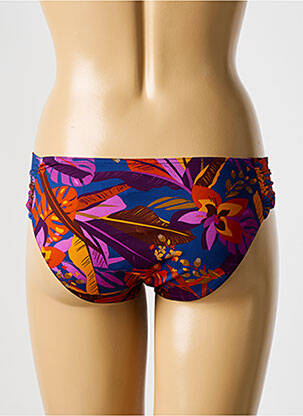 Bas de maillot de bain imprimé fleurs culotte violet LIVIA femme