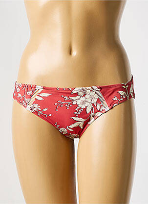 Bas de maillot de bain imprimé fleurs culotte rose WATERCULT femme