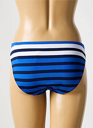 Bas de maillot de bain effet matière satinée culotte bleu PRIMADONNA femme