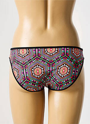 Bas de maillot de bain effet matière satinée culotte noir FREYA femme