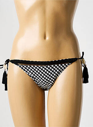 Bas de maillot de bain imprimé fantaisie bikini noir WATERCULT femme