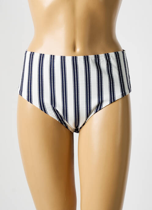 Bas de maillot de bain tissage satiné culotte bleu PRIMA DONNA femme
