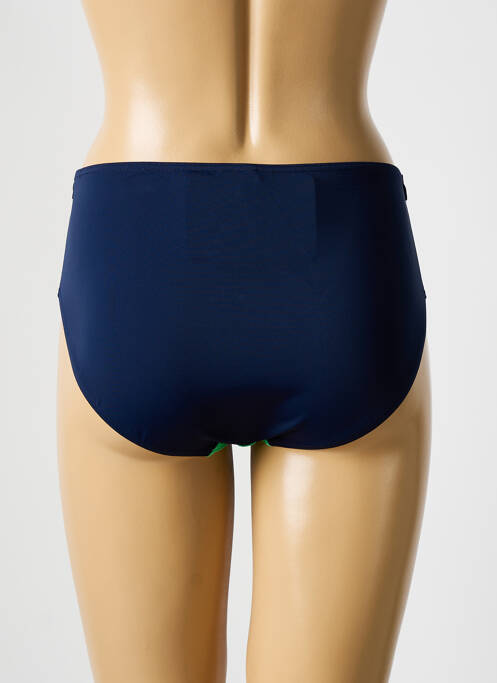 Bas de maillot de bain imprimé rayures culotte bleu SUNFLAIR femme