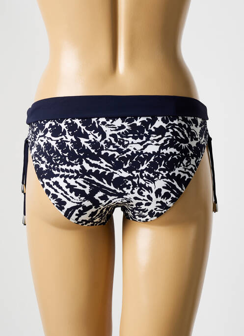 Bas de maillot de bain imprimé fantaisie culotte bleu LIDEA femme
