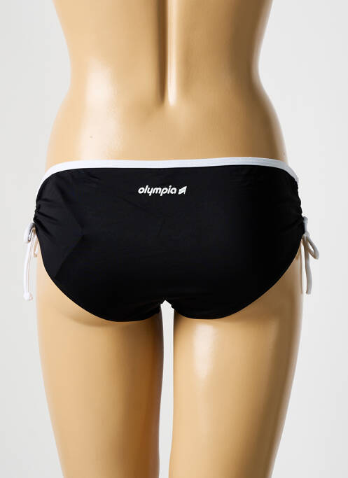 Bas de maillot de bain tissage satiné culotte noir OLYMPIA femme