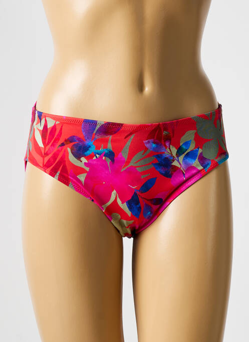 Bas de maillot de bain imprimé fleurs culotte rose FANTASIE femme