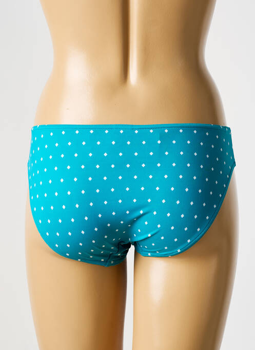 Bas de maillot de bain tissage satiné culotte bleu FREYA femme