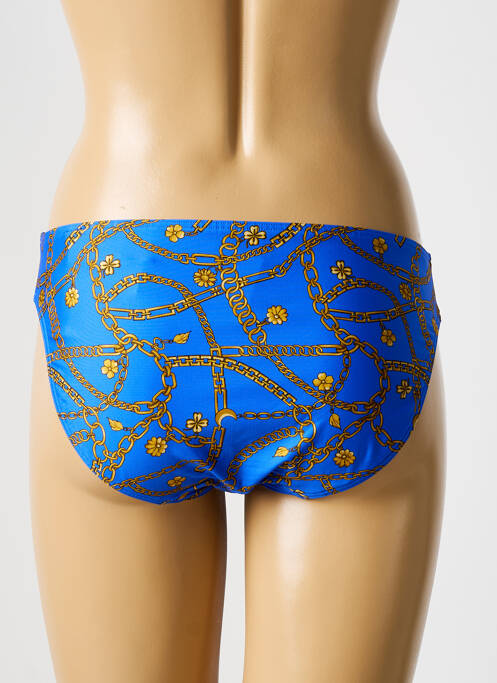 Bas de maillot de bain effet matière satinée culotte bleu PRIMA DONNA femme