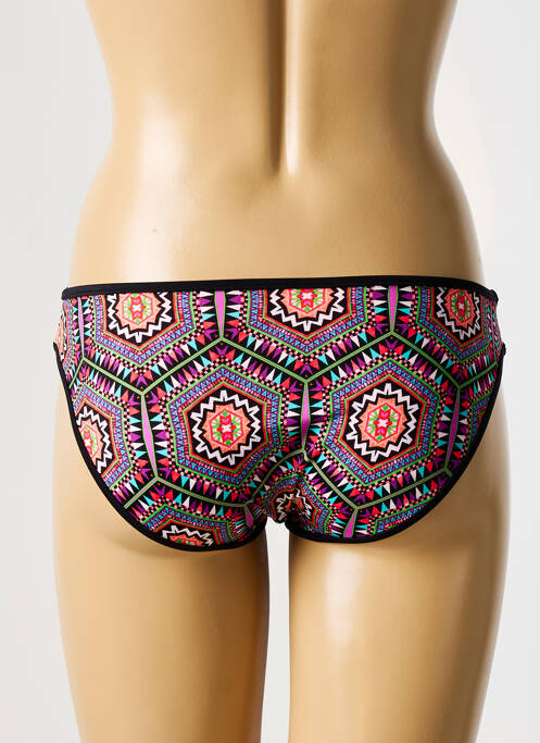 Bas de maillot de bain effet matière satinée culotte noir FREYA femme