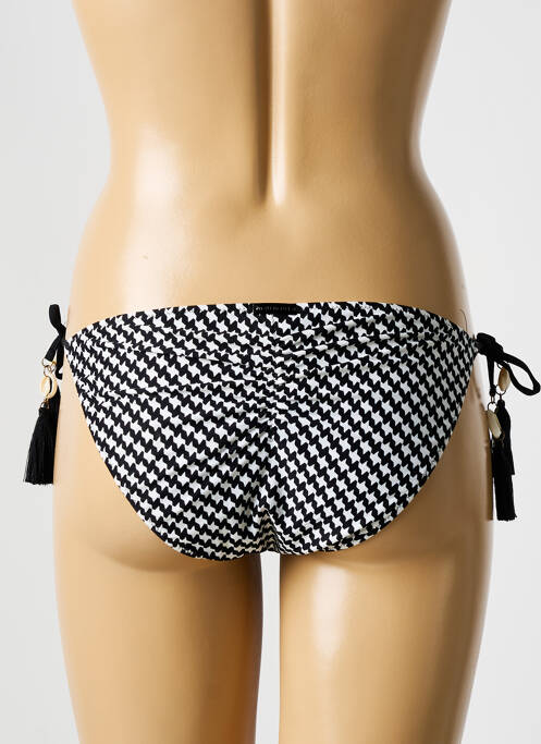 Bas de maillot de bain imprimé fantaisie bikini noir WATERCULT femme