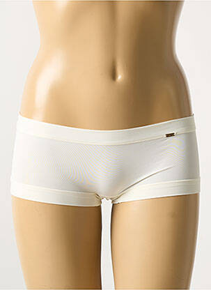 Shorty effet matière satinée beige AVET femme