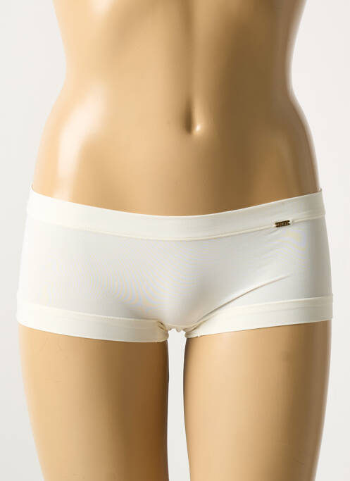 Shorty effet matière satinée beige AVET femme