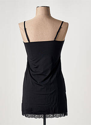 Top/caraco effet matière satinée noir AVET femme