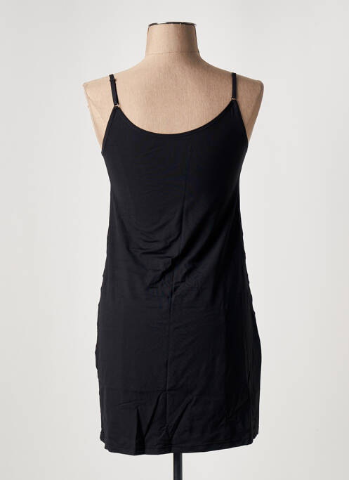 Top/caraco effet matière satinée noir AVET femme