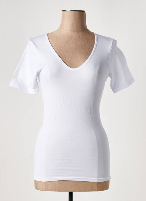 Top/caraco tissage jersey blanc AVET femme