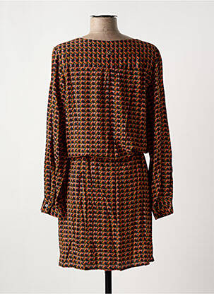 Robe mi-longue manches longues manches longues orange LE PETIT BAIGNEUR femme