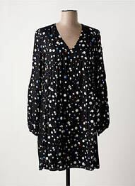 Robe courte manches longues manches longues noir LOLA ESPELETA femme