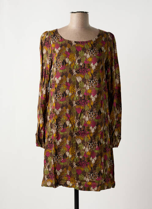 Robe courte marron LOLA ESPELETA pour femme