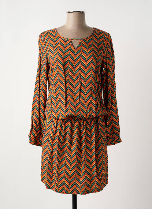 Robe mi-longue orange LE PETIT BAIGNEUR pour femme