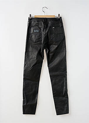 Pantalon slim taille haute taille haute noir LOIS femme
